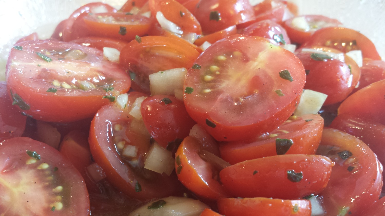 Tomatensalat auf italienische Art | Bines Thermi-Welt